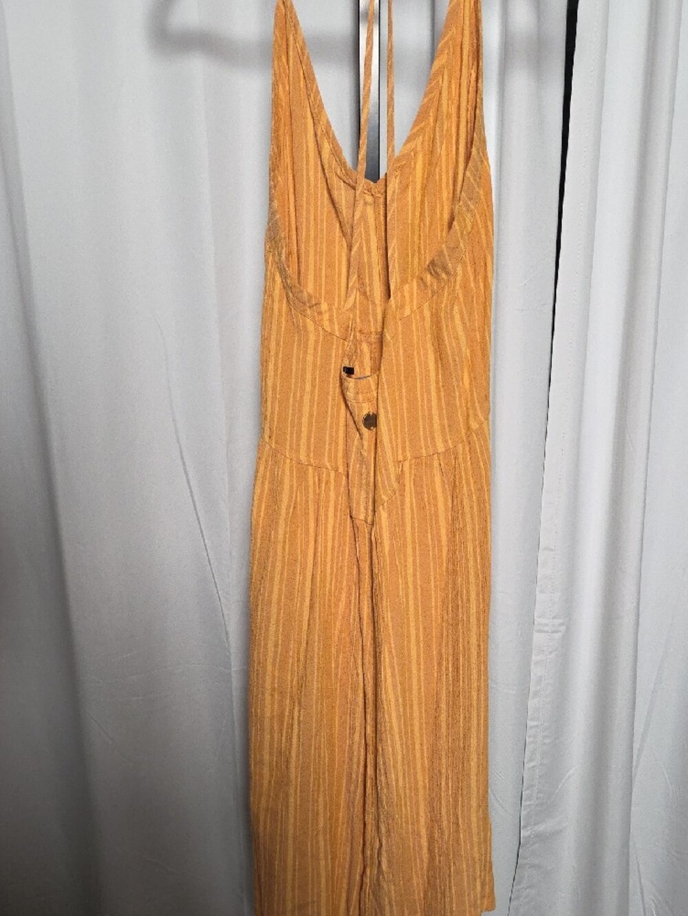 Prana Mustard Yellow Striped Maxi Dress - Picture 6 of 7